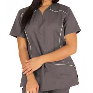 Cheap Summer Quick Dry Elastic Custom Logo Plain <b>Doctor</b> Hospital Uniforms Scrubs For Women Women Medical Lab Coats Nurse Uniform - Product Image 6