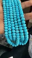 Perles Rondelles Sculptées en Turquoise Bleu Ciel Sleeping Beauty, 6-14mm, pour la Fabrication de Bijoux, Vente en Gros, Gemmes JaipurGemsHouse
