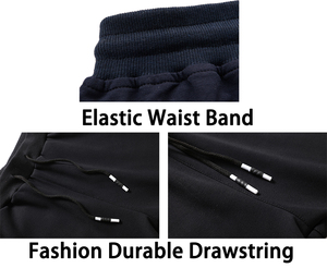 Jogger <b>Pants</b> Men Padded Cotton Polyester Blend Joggers <b>Thermal</b> Insulated Winter Trousers Elastic Joggars <b>Pant</b> - Product Image 5