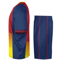 Conjunto de Uniforme de Fútbol Personalizado para Hombre, Elástico en Cuatro Direcciones, Absorbente de Humedad, Antibacterial, Ecológico, Transpirable y de Secado Rápido