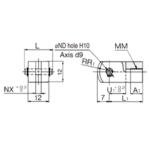 SMC Pneumatics Junta de doble nudillo, pieza neumática de - Product Image 2