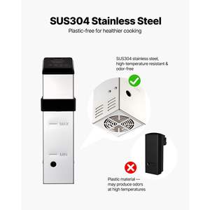 Circolatore a immersione da 1500W per cottura Sous Vide, a colonna quadrata, con display digitale a LED, riscaldamento rapido e preciso, modello per cottura lenta - Product Image 6