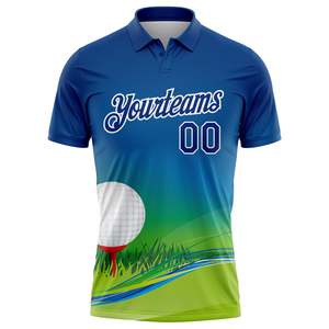 OEM <b>Custom</b> Sublimation Golf Shirt 100% Polyester Polo Sports Team Club Uniform Wholesale Personalized Logo Name Printed Athletic - Product Image 2