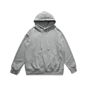 เสื้อฮู้ดดี้ผู้ชายไซส์ใหญ่ สีพื้น ผ้าคอตตอนเทอร์รี่ สวมใส่สบาย ทรงปกติ ระบายอากาศได้ดี เสื้อผ้าผู้ชายสั่งทำได้ - Product Image 6