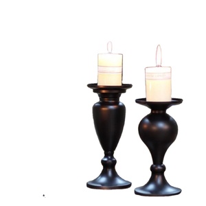 Décor d'hôtel de luxe bougeoir à la main moule en métal de fer de haute qualité pour centres de table de bougie de cire pour les occasions de noël à la maison - Product Image 1