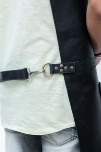 leather <b>apron</b> professional <b>apron</b> durable leather <b>apron</b> leather <b>apron</b> <b>bbq</b> grilling <b>apron</b> adjustable fit leather <b>apron</b> - Product Image 6