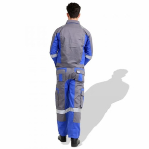 Cotton Workwear Coveralls Multi-Pockets Jumpsuits Safety Hi-Vis Work <b>Overalls</b> for <b>Construction</b> Mechanic Industrial Oil Gas - Product Image 4