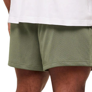 Pantalones Cortos Deportivos de Malla Transpirable para Hombre, 5 Pulgadas, para Gimnasio, Entrenamiento, Color Verde GS Grounded - Product Image 4