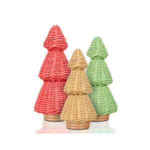 Árbol de Navidad decorativo de ratán natural Handwicker, mini árboles de Navidad, precio al por mayor desde Vietnam - Product Image 1