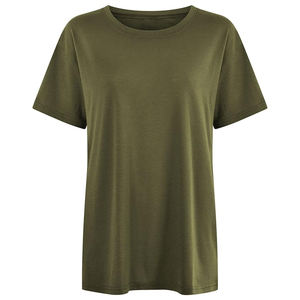 Camiseta elegante de talla grande para mujer, transpirable, de verano, de calidad superior, con logotipo de marca impreso directo del proveedor de fábrica - Product Image 2