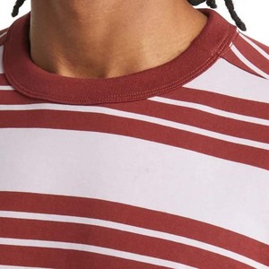 เสื้อยืดคอกลมผ้าฝ้ายและเส้นใยไม้ไผ่เสื้อยืดผู้ชายดีไซน์ลายทาง - Product Image 4