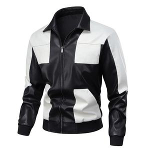 New Autumn and Winter Plus Velvet Thick Jacket Men's <b>Leather</b> Jacket <b>High</b> Quality Casual Slim Fit <b>Leather</b> Jacket <b>Top</b> Coat OEM - Product Image 3