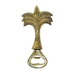 Abridor de Botellas de Metal con Diseño Único de Palmera en Estilo Moderno y Plano - Product Image 1