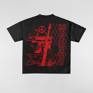 Camisetas Deportivas de Moda con Diseño Personalizado, 100% Algodón, Cuello Redondo, Corte Holgado para Hombre, Precio al por Mayor - Product Image 1