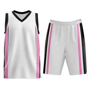 Premium Quality Unisex Basketball Uniform Breathable Customized Reversible Sleeveless 100% Polyester Quick Dry Sports Team Set - Product Image 1