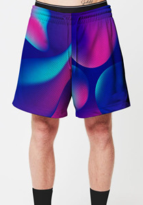 กางเกงขาสั้นออกกำลังกายผู้ชายสไตล์ไฮสตรีท เอวสูง ผ้าโพลีเอสเตอร์/คอตตอน ระบายอากาศ แห้งเร็ว พิมพ์ลายได้ตามต้องการ - Product Image 6