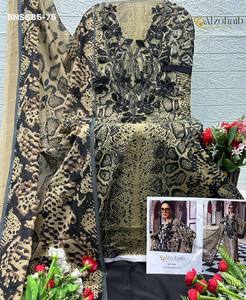 Ensemble Salwar-Kameez et Dupatta en coton de qualité supérieure, nouvelle collection, avec patchwork imprimé et brodé, semi-couture, vêtements ethniques. - Product Image 5