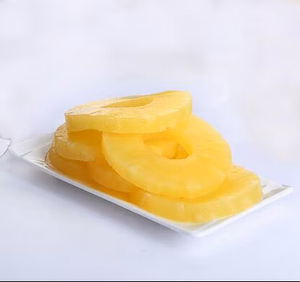 Factory Price Premium Pineapple Slices in <b>Light</b> Syrup For Bakery Filling Dessert Topping Pizza Ingredient Convenient Canned - Product Image 1