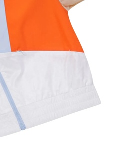 Retro Color Block Windbreaker <b>Jacket</b> <b>Lightweight</b> Waterproof Cropped Panelled Track <b>Jacket</b> For <b>Women</b> OEM - Product Image 5
