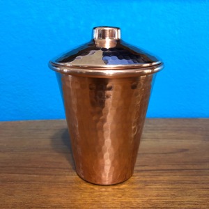 Verre à eau en cuivre le plus vendu, écologique, fait main, martelé, pour usage quotidien - Product Image 1