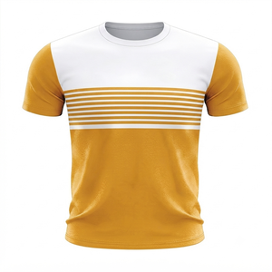 Men's Casual Summer Short Sleeve Knitted 100% Cotton Oversized T-Shirt 300g Silk Screen Printed Front Custom <b>Logo</b> Blank Design - Product Image 6