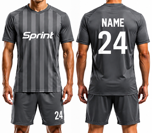 Maillot de football unisexe 2023 2024, service OEM, design par sublimation de qualité, manches courtes, respirant, séchage rapide, uniforme de football - Product Image 1