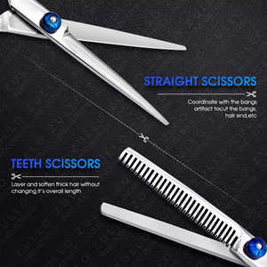 Tijeras de Corte de Pelo Profesionales de 6 Pulgadas, Recubiertas de Titanio, de Acero Inoxidable, para Salones de Belleza - Product Image 3