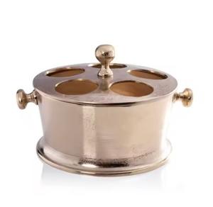 High Demanding Metal Ice Buckets For Easy Portable Champagne Party Wine Cooler Chiller Modern Beverage Buckets With Lid - Product Image 6