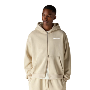 Ensemble de survêtement pour homme à capuche et fermeture éclair intégrale, pantalon coupe droite, coupe décontractée, tenue quotidienne décontractée deux pièces, étiquette personnalisée, OEM ODM, vente en gros - Product Image 3