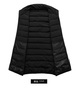Chaleco Acolchado Impermeable con Cierre, Unisex, Personalizable (OEM), para Invierno, Tallas Grandes, sin Mangas, con Bolsillos, Venta al Por Mayor - Product Image 3