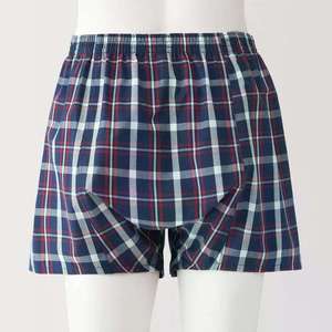 Men's 100% Cotton Plaid <b>Boxer</b> Shorts Classic Rise Breathable Anti-Bacterial Knitted Fabric Machine Washable Adult Size Waist - Product Image 3
