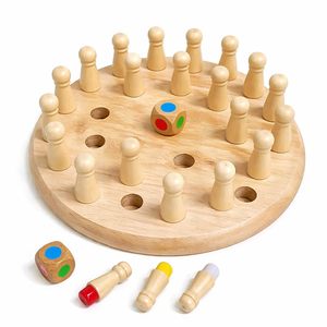 Plateau de jeu circulaire en bois avec 24 pions et dés colorés, diamètre 8 pouces, motif sculpté, thème classique - Product Image 2