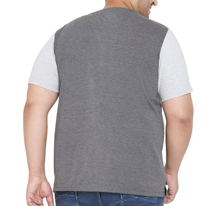 Camiseta Formal de Hombre de Alta Calidad, 180 Gramos, Tejido Sólido, Talla Grande, Impresión Digital Personalizada, 100% Algodón, Cuello Redondo, Manga Corta - Product Image 4