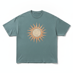 T-shirt décontracté pour homme en coton/fibre de bambou, style streetwear, délavé à l'acide, vintage, respirant, coupe ample, manches courtes, vente en gros - Product Image 1