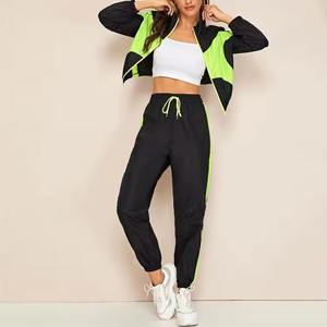 Conjunto de Chaqueta y Pantalón Deportivo Impermeable con Cremallera para Mujer, Chaqueta con Capucha y Cremallera Extra Grande, Logotipo Personalizado - Product Image 2