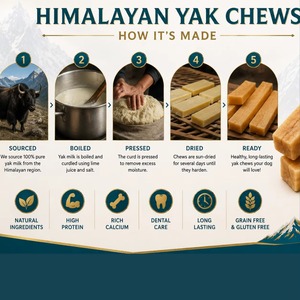 Friandises à mâcher pour chiens au lait de yak de l'Himalaya, barres de taille moyenne, naturelles, sans céréales, riches en protéines, soins dentaires, OEM ODM, marque privée, vente en gros, en vrac - Product Image 5