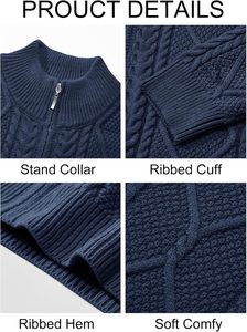 เสื้อถักปักลายตามสั่ง เนื้อผ้านุ่ม อุ่นสบาย แขนยาว แฟชั่นลำลอง สวมใส่สบาย สำหรับการผลิตแบบ OEM - Product Image 5