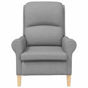 Fauteuil en tissu gris clair 29,92 x 37,01 x 40,16 pouces pour salon - Product Image 4