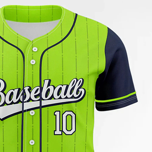 Camiseta de Béisbol Unisex Personalizada, Malla con Impresión por Transferencia de Calor, Logotipo, Nombre del Equipo, Número, Mangas con Diseño de Bloques de Color, Transpirable, Tallas Grandes - Product Image 5