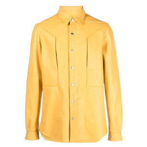 Camisa de Cuero Vaquero de Alta Calidad, Textura de Cuero Suave, Ajuste Cómodo, Estilo Casual y Elegante - Product Image 1