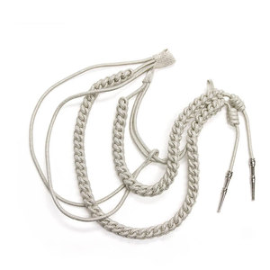 High Quality 100% Cotton Customized Reflective Drawcord Lanyard Cords 8 Strand <b>Braided</b> Coated Finish Uniform <b>Accessory</b> - Product Image 2