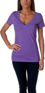 T-shirt Femme Col V Profond Coupe Classique 100% Coton Respirant Séchage Rapide Écologique Logo Personnalisé Trous 3D pour l'été - Product Image 4