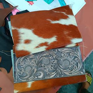 Sac à main en cuir véritable fourrure de vache avec sac à main Design Cowgirl, sac à bandoulière Floral de Rodeo International, meilleure vente - Product Image 4