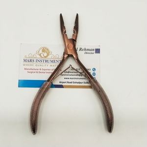 Pince à micro-anneaux en acier inoxydable couleur or rose à 2 trous pour extensions de cheveux, outils et accessoires - Product Image 2