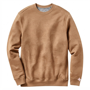 Sweat-shirt à col rond Drogen Exports pour homme, en coton épais, à manches longues, gaufré, vierge, haut de gamme, pour l'automne - Product Image 1