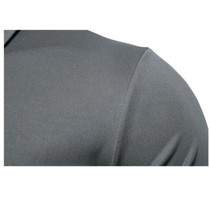 Polo de manga corta para hombre, color liso, informal, para comercio exterior, temporada 2023. - Product Image 3