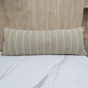 Housse d'oreiller tissée moderne Coussin en coton doux de haute qualité pour salon élégant et chambre à coucher Housse de coussin lombaire - Product Image 5