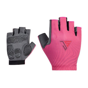 Guantes de ciclismo para hombre, antideslizantes, transpirables, hechos de tela elástica de poliéster, cuero sintético, estampado de silicona - Product Image 2