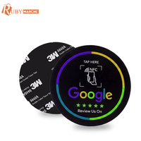 Carte NFC sans contact Google Review avec bande magnétique, impression personnalisée, PVC étanche, fabricant OEM/ODM