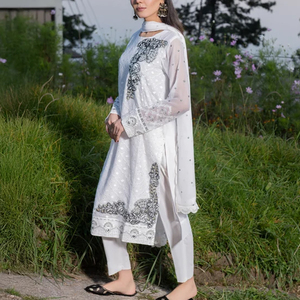 Vêtements décontractés pakistanais, ensemble 3 pièces, dupatta imprimé numérique pour femmes, qualité supérieure, personnalisé - Product Image 5